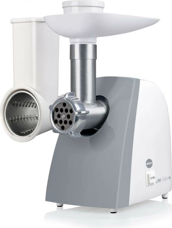 Mlinček za meso in rezalnik zelenjave Eldom M200ZT, 400 W, siv/bel, komplet dodatkov