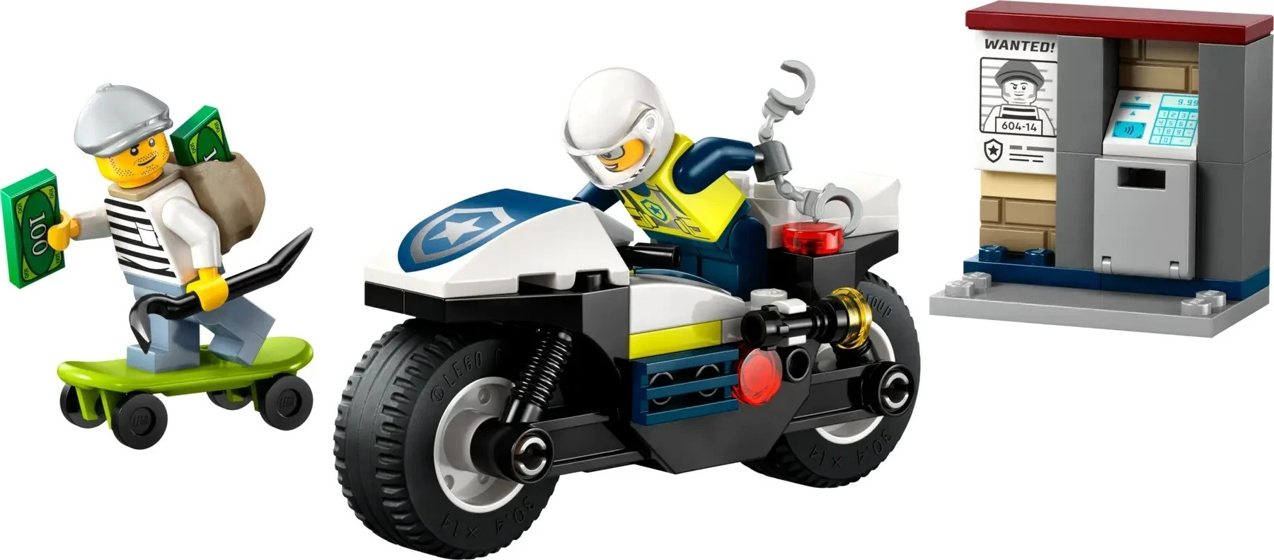 Set za sledenje z motorjem LEGO CITY 60455, 65 delov