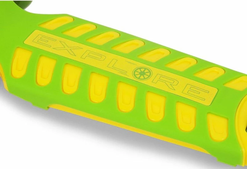 Trotinet z dvema sprednjima kolesoma SMJ, zelen/rumen