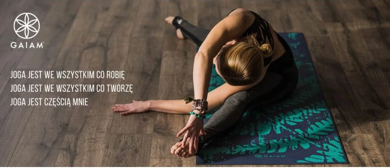 Prevleka za jogamat GAIAM, črna