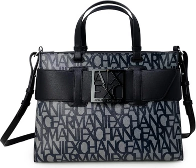 Torba za čez ramo Armani Exchange, črna
