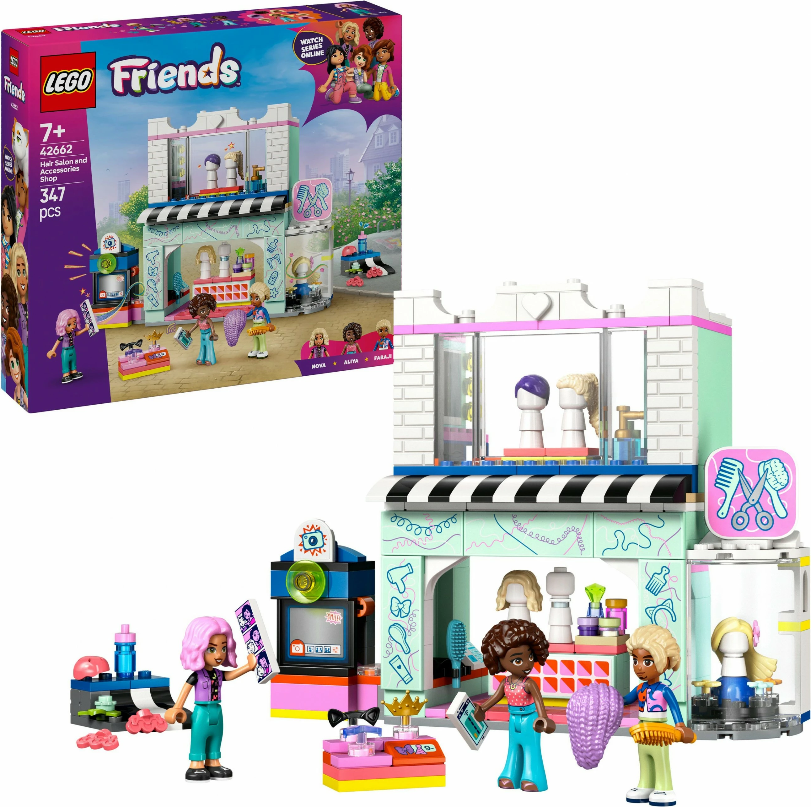 Set za gradnjo frizerski salon LEGO Friends 42662, 347 delov, večbarven