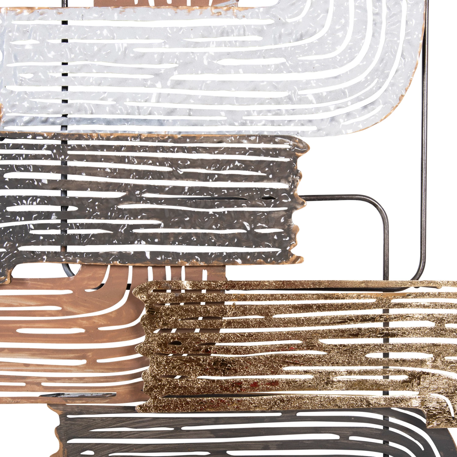 Stenska dekoracija FH4206 kovinska v različnih barvah 58x4x109 cm