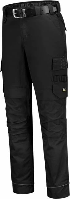 Delovne hlače Malfini Twill Cordura Stretch, črne - za moške in ženske