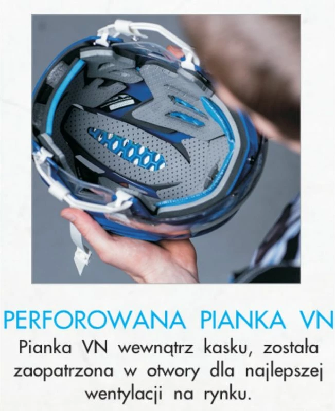 Hokejska čelada Mission Inhaler Sr, moška, rdeča