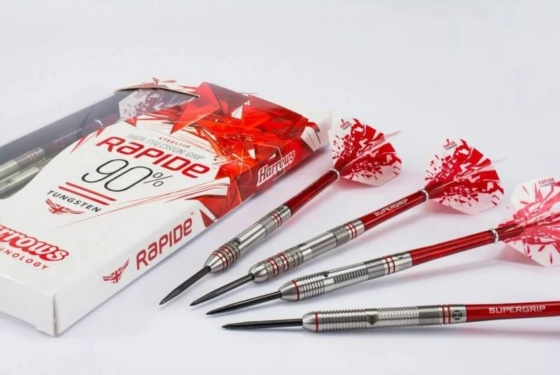 Profesionalne šipke za dart Harrows, uniseks, rdeče/sive