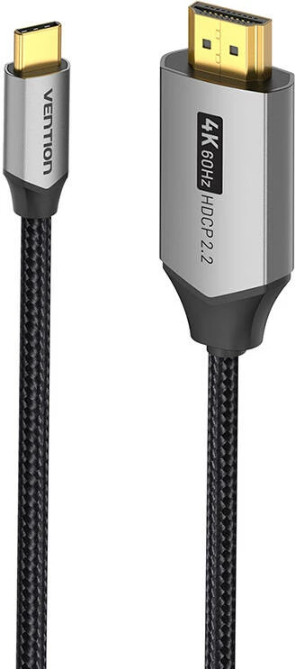 Kabel USB-C na HDMI Vention CRBBG, 1,5 m, 4K@60Hz, črn