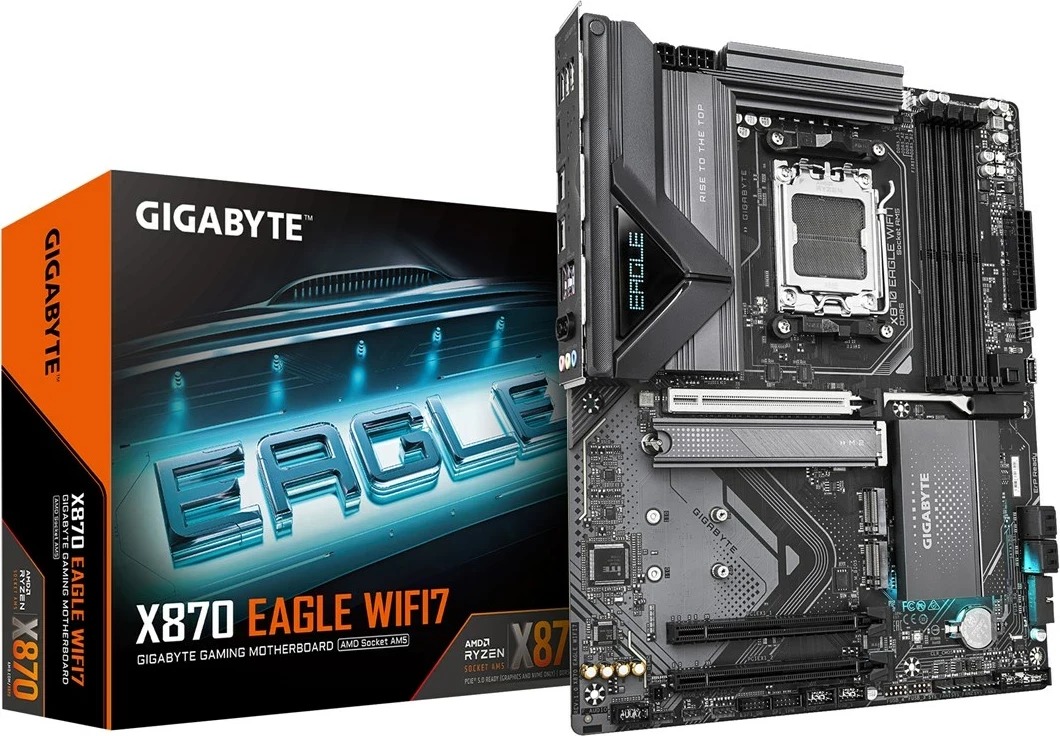 Matična plošča Gigabyte X870 EAGLE WIFI7, Socket AM5, črna