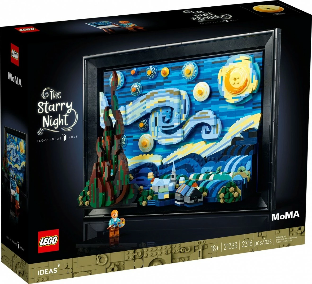 Model tridimenzional „Starry Night“ LEGO Ideas 21333, 2316 delov, za odrasle
