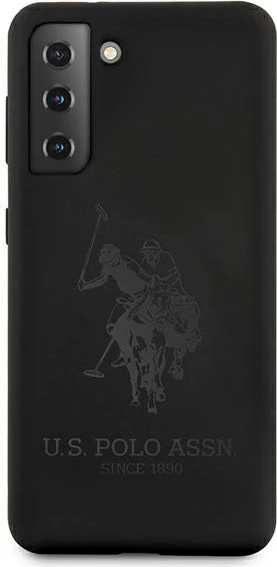Ovitek za telefon silikon On Tone za Samsung Galaxy S21+, U.S. Polo Assn. USHCS21MSLHRTBK, črn