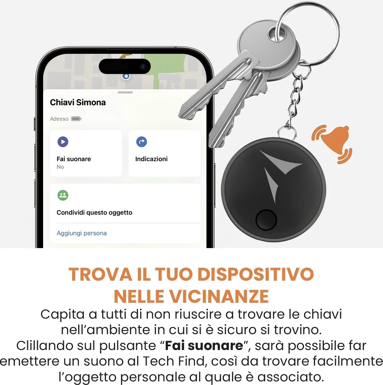 Sledilnik Techmade TM-BL005S Tech Find, črn