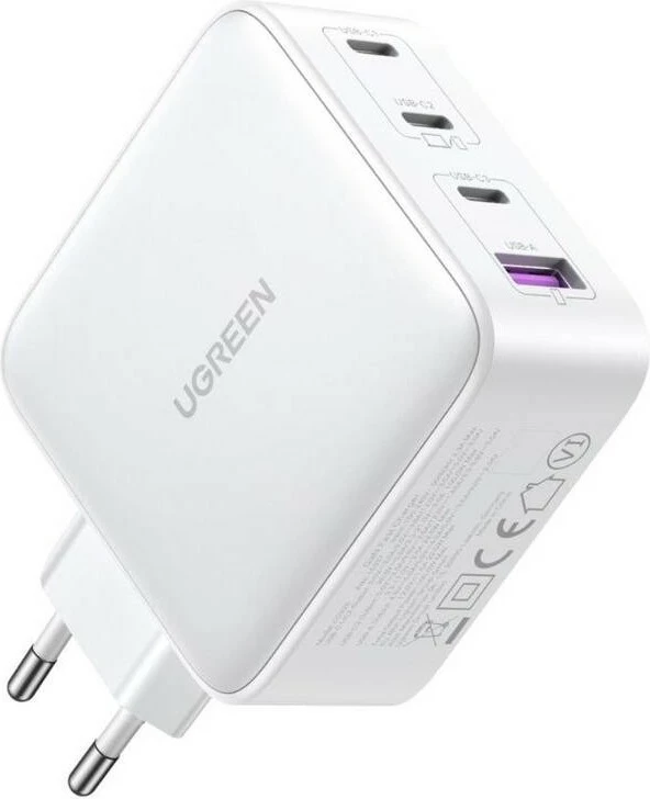 Univerzalni polnilec 100W GaN, 4 priključki USB-C/USB-A, bel — Ugreen Nexode Univerzalni polnilec 100W GaN, 4 priključki USB-C/USB-A, bel — Ugreen Nexode