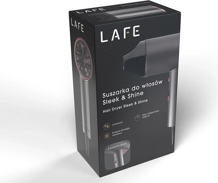 Sušilnik las Sleek & Shine Lafe, 2200 W, siv