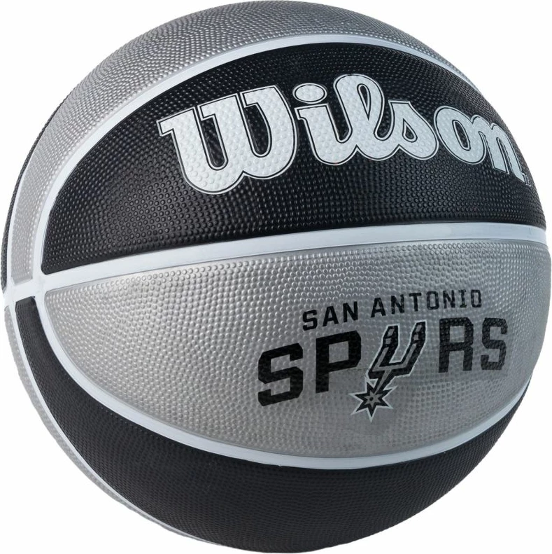 Kvaliteten košarkarski žoga Wilson, NBA Team San Antonio Spurs, črno-srebrna