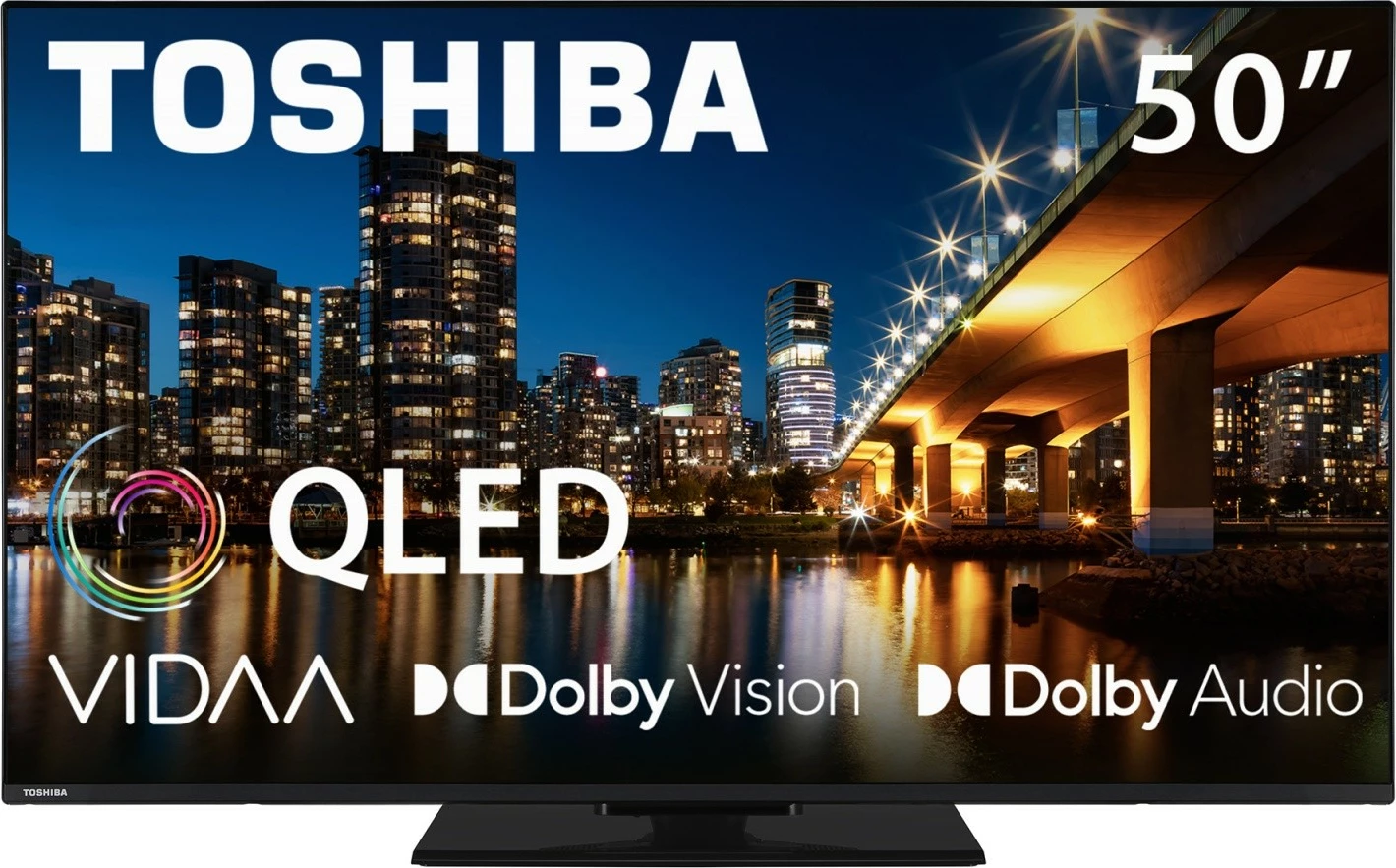 QLED televizor Toshiba 50QV3463DG, 50-palčni, Ultra HD/4K, pameten, črn