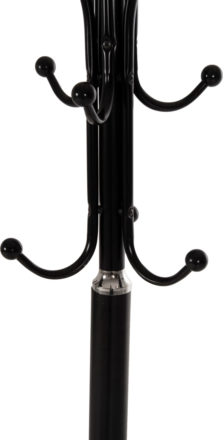 Talni obešalnik FH9573.01 kovinski 13 visečih položajev-črna Φ37x180Hcm