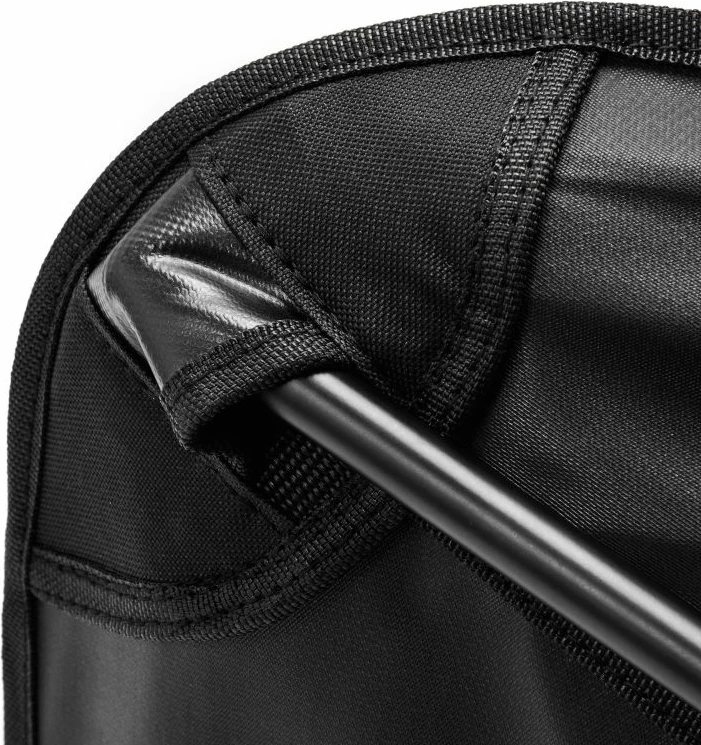 Zložljiv stol za turizem Meteor, črn