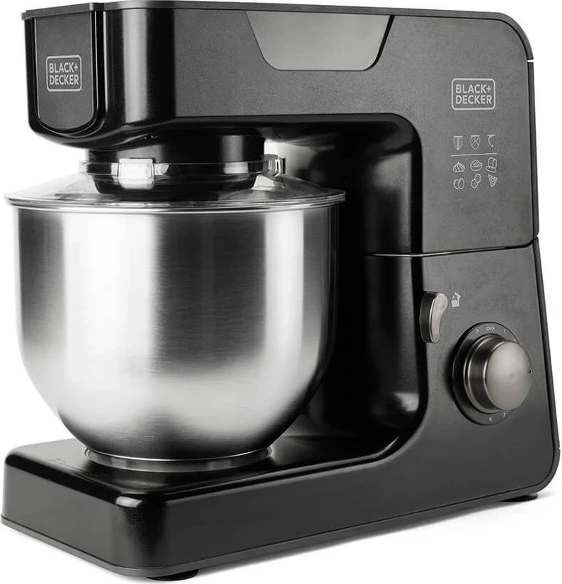 Procesor za hrano planetarni, BLACK+DECKER BXKM1000E, črn