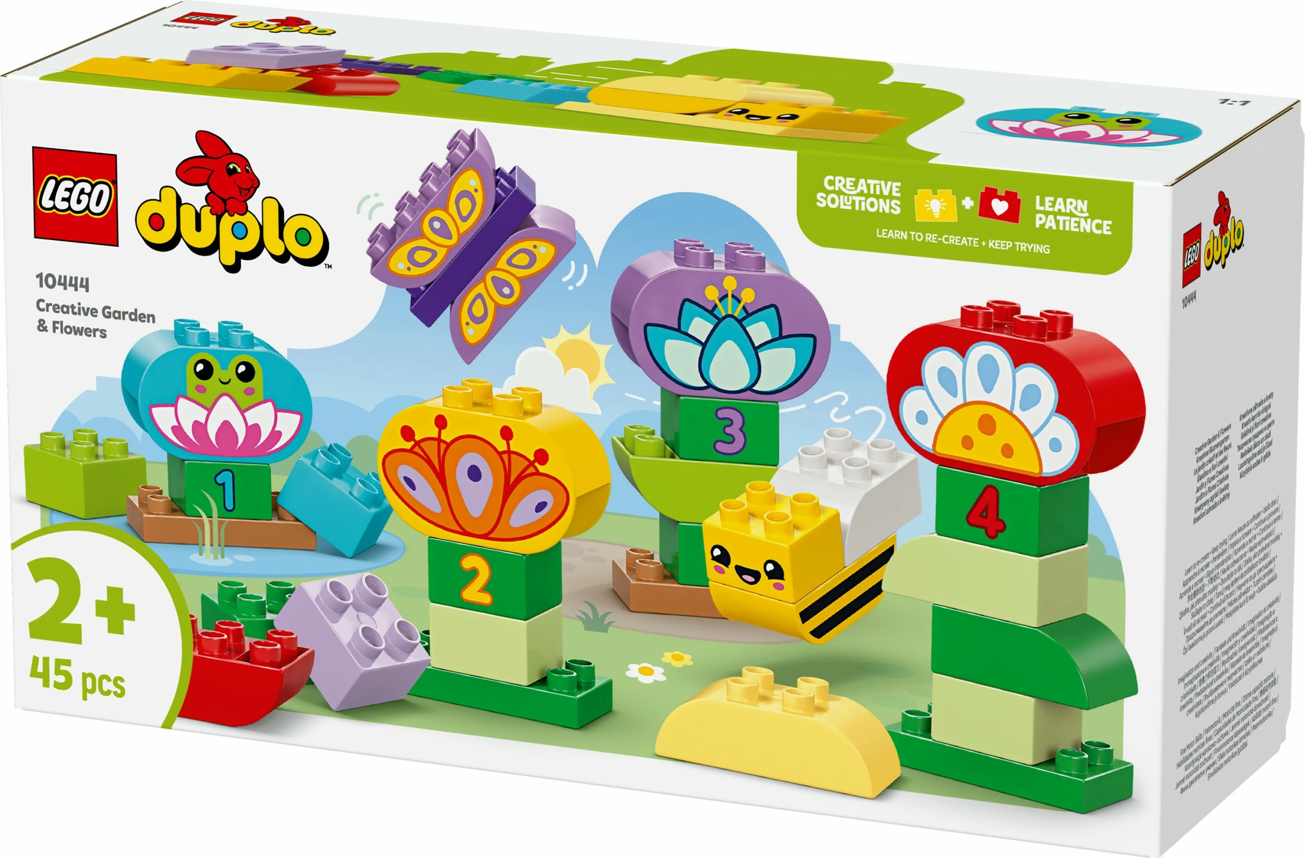 Kreativni vrt, LEGO DUPLO 10444, komplet 45 delov, večbarven