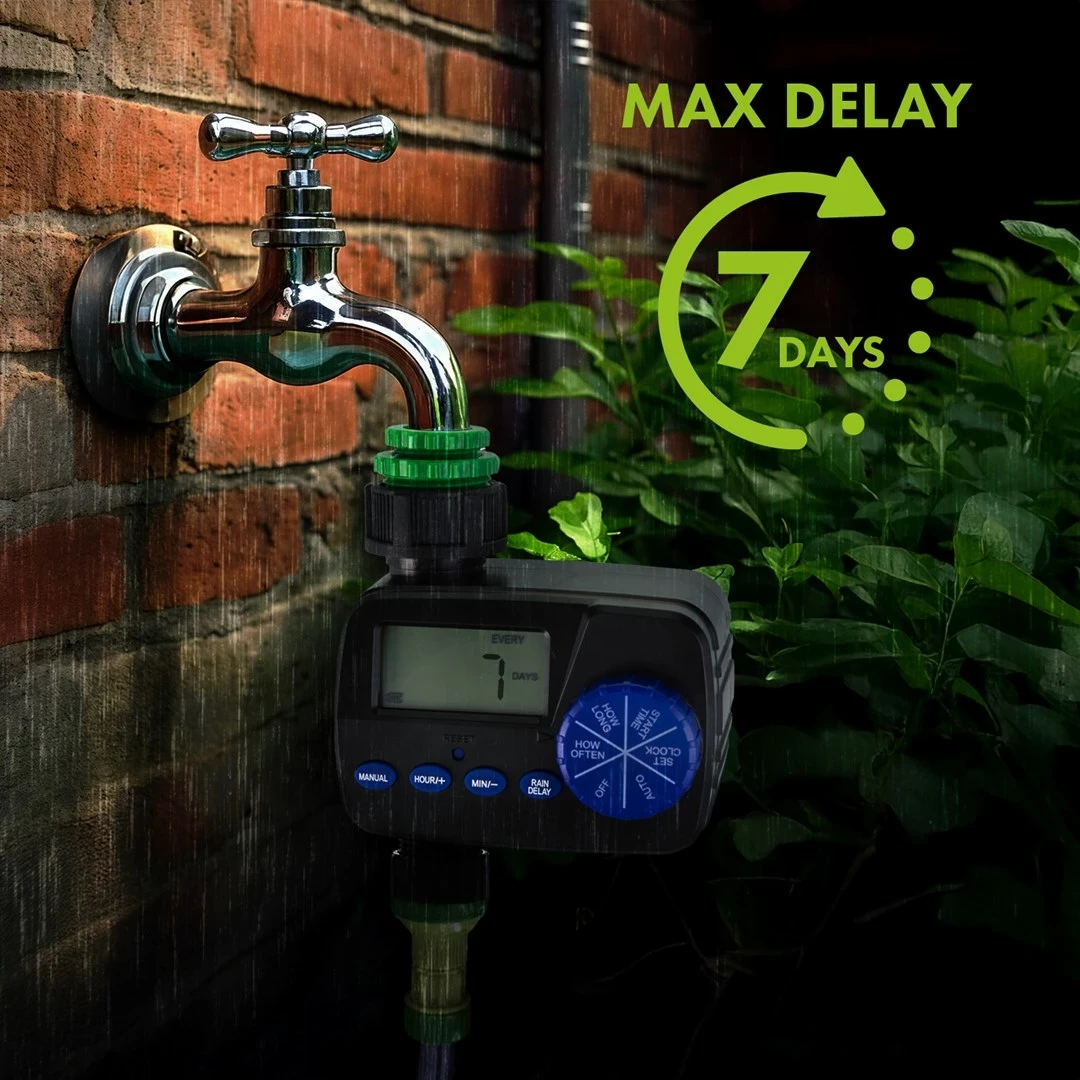 Elektronski kontroler za namakanje GreenBlue GB390, IP55, črn