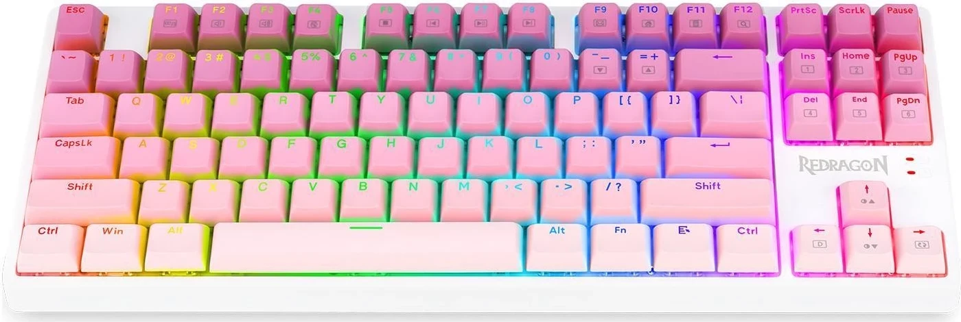 Mehanska tipkovnica Redragon K645W-GP-RGB, RGB, bela