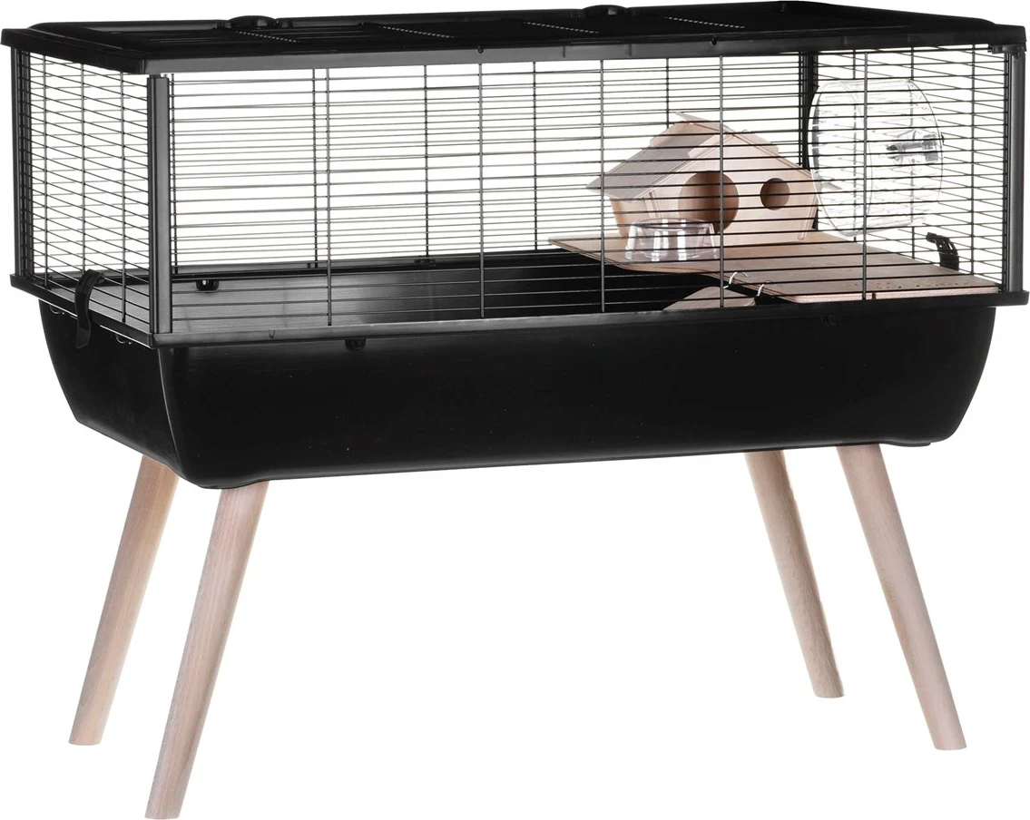 Kletka za majhne glodalce ZOLUX Neo Nigha, H36, črno/kremna