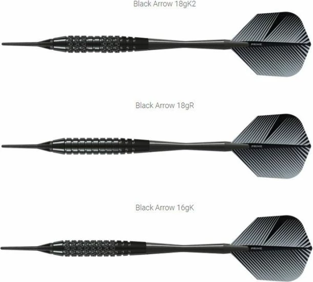 Mehke šilice Harrows, črne