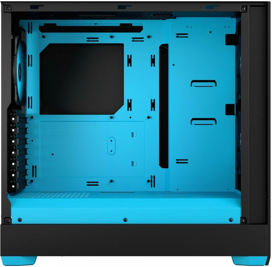 Računalniško ohišje Pop Air TG Clear Tint RGB Cyan Core Fractal Design, Midi Tower, ATX, Micro ATX, Mini ITX, črno/cyan