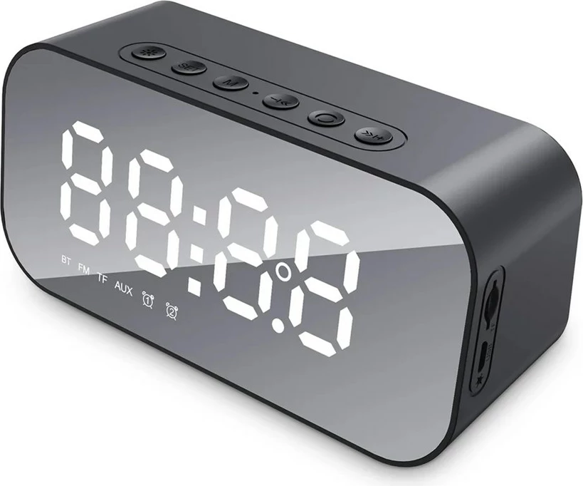 Bluetooth zvočnik z budilko in radio Havit M3, črn