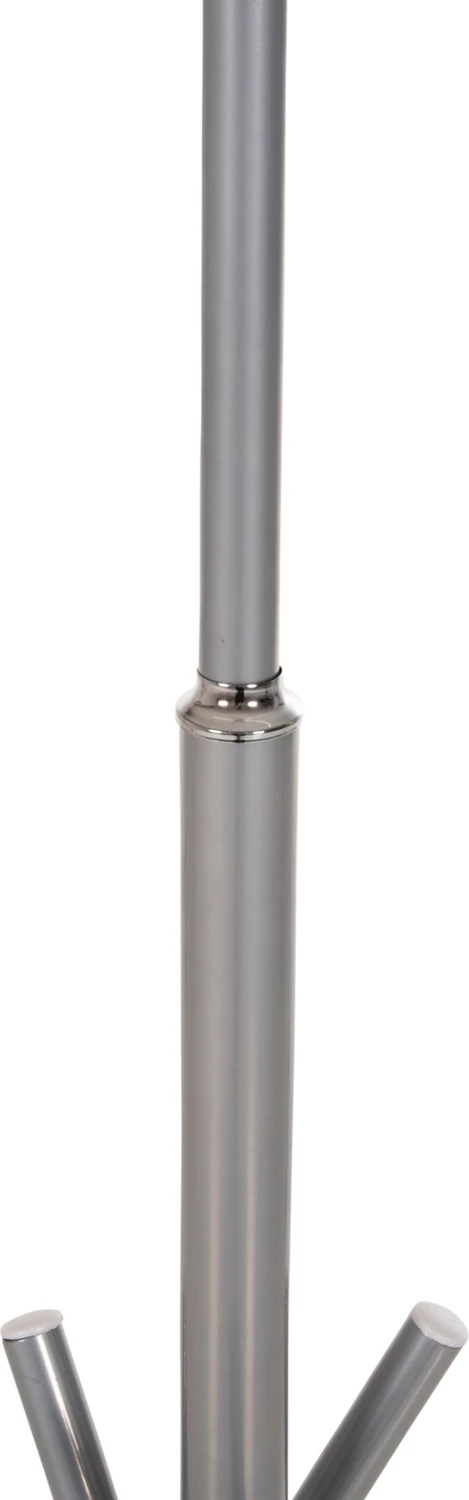 Samostoječi obešalnik FH9575.40 kovinski v srebrni barvi - 7 visečih položajev 41x41x176Hcm