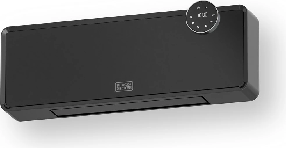 Stenski grelnik BLACK+DECKER BXWSH2001E, 2500 W, črn