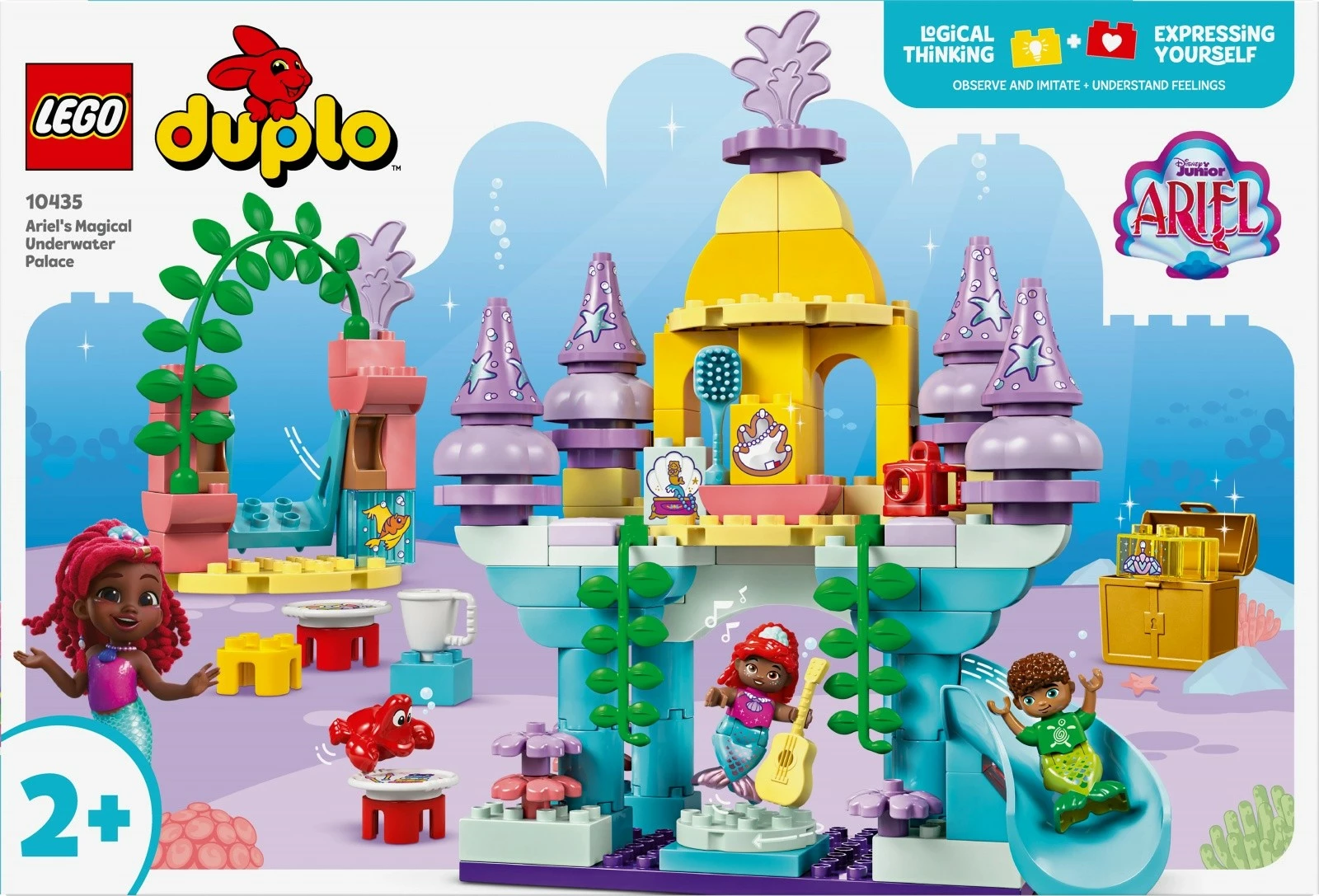 Gradbeni set Čarobni podvodni palača Ariela, LEGO DUPLO 10435, 116 delov, večbarven