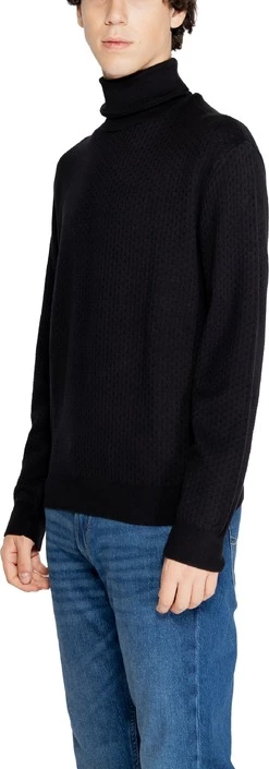 Pletenina za moške Armani Exchange, črna