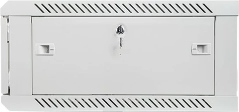 Stenski omarica za omrežje 19", 4U, 600x600 mm, steklo, Lanberg WF01-6604-10S, siva