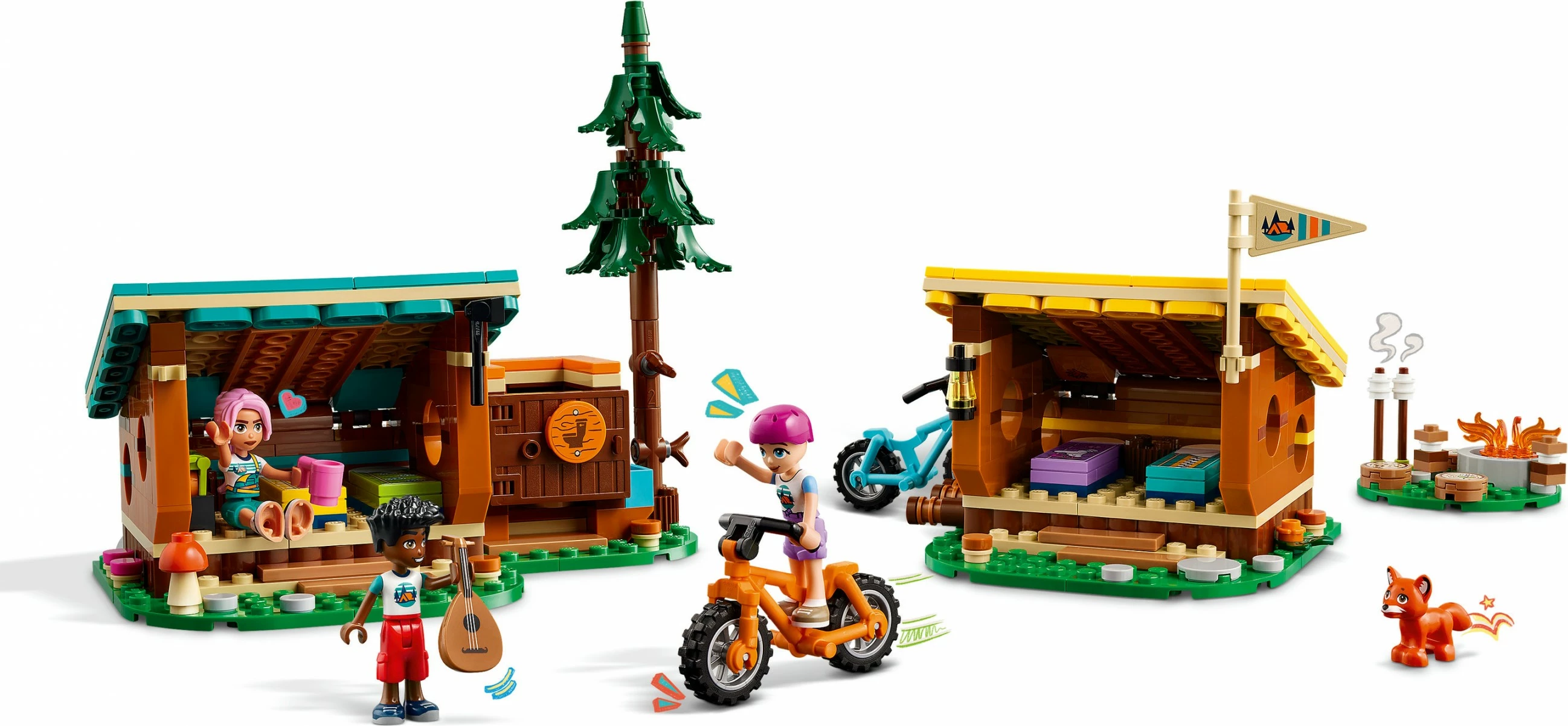 Kamp avantura, majhni šotori, figurice in kolesa — LEGO Friends 42624