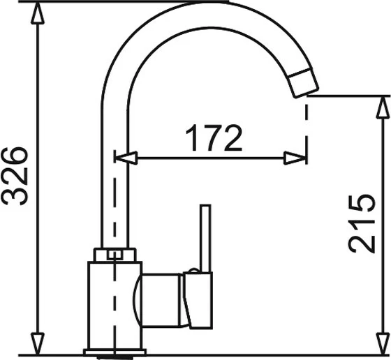 Kuhinjska pipa PYRAMIS ADRIA, 090 908 601, krom