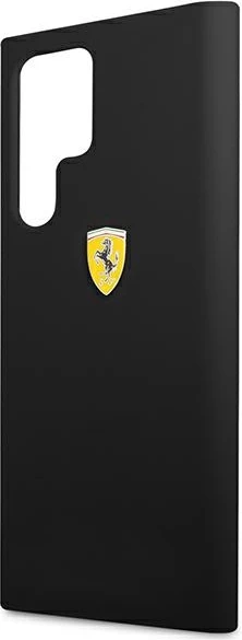 Silikonski ovitek Ferrari On Track za Samsung Galaxy S22 Ultra, črn