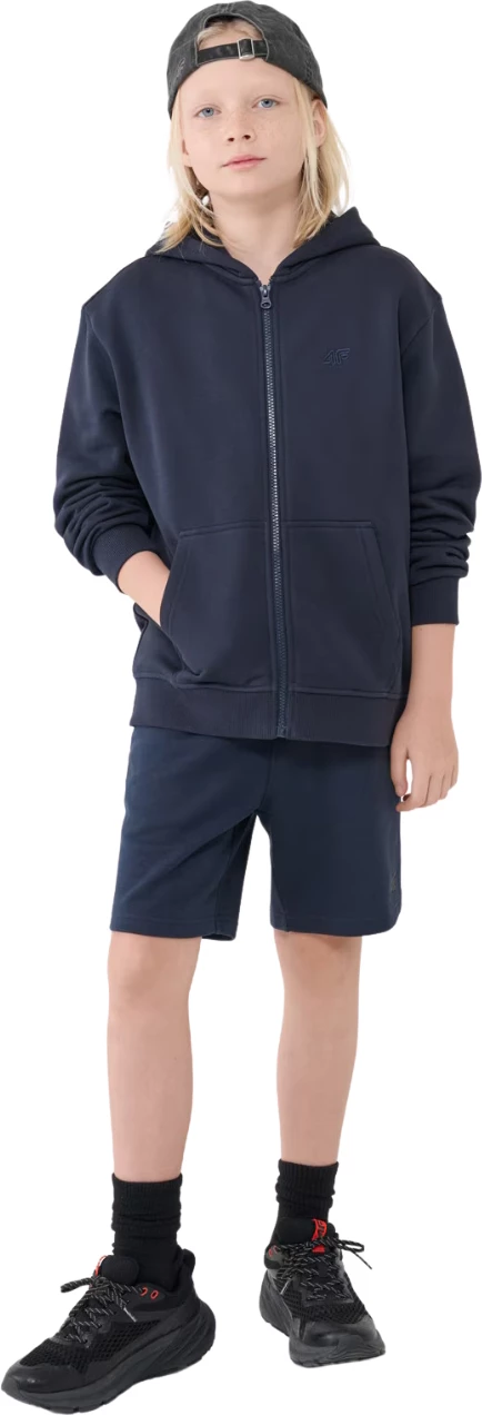 Pulover za fante, 4F, temno moder