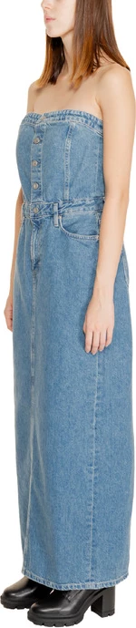 Obleka za ženske Calvin Klein Jeans, modra