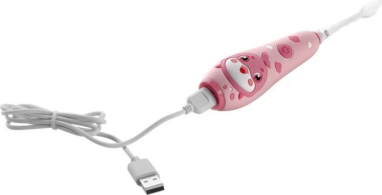Sonična otroška električna zobna ščetka KIDO SMILE ZK3010 Concept Baby, 1–5 let, roza, komplet s 4 glavami Sonična otroška električna zobna ščetka KIDO SMILE ZK3010 Concept Baby, 1–5 let, roza, komplet s 4 glavami