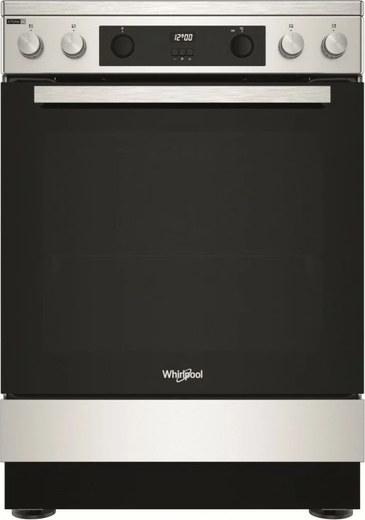 Indukcijski štedilnik s pečico Whirlpool WS68V8CCXT, 4 kuhališča, inox