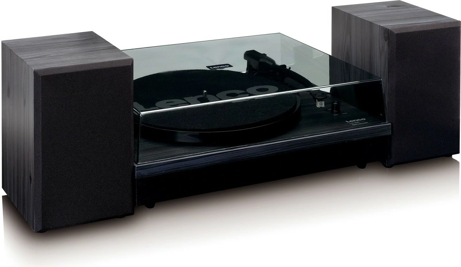 Gramofon Lenco LS-300, Bluetooth, 2 zvočnika, les, črn Gramofon Lenco LS-300, Bluetooth, 2 zvočnika, les, črn