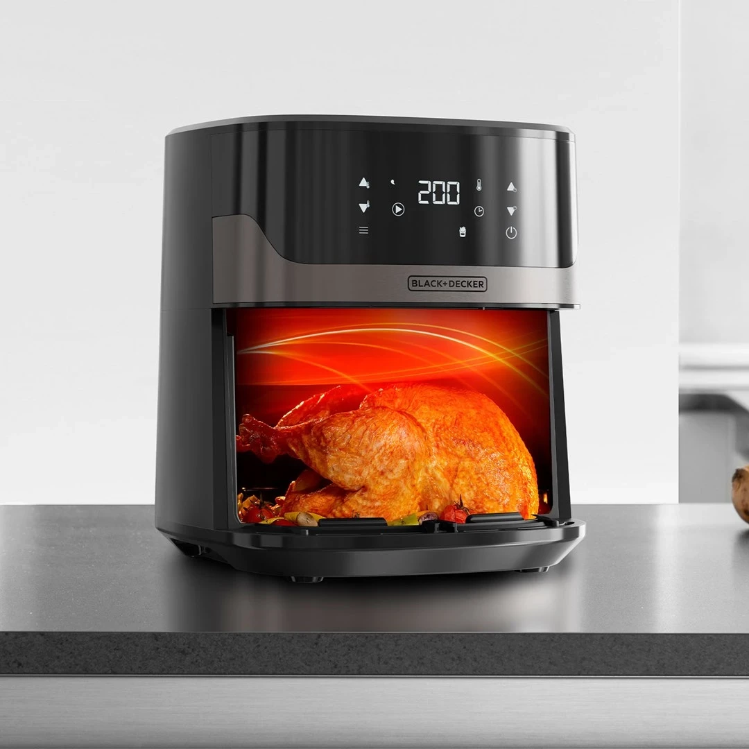 Globoko cvrtnik, Black+Decker BXAF6500E, srebrne barve