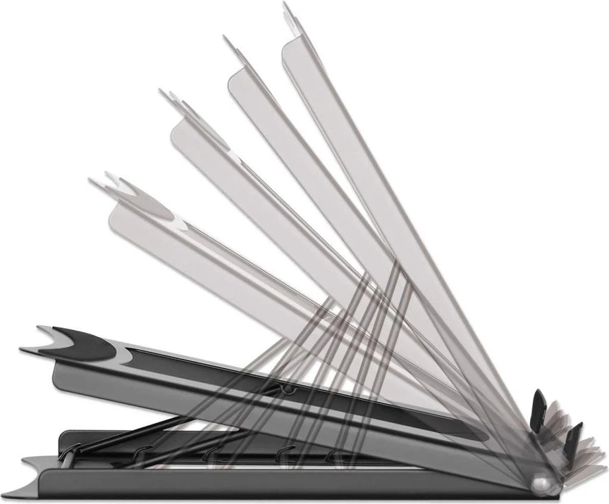 Stojalo za prenosnik 15,6", 5 položajev, črno - Manhattan