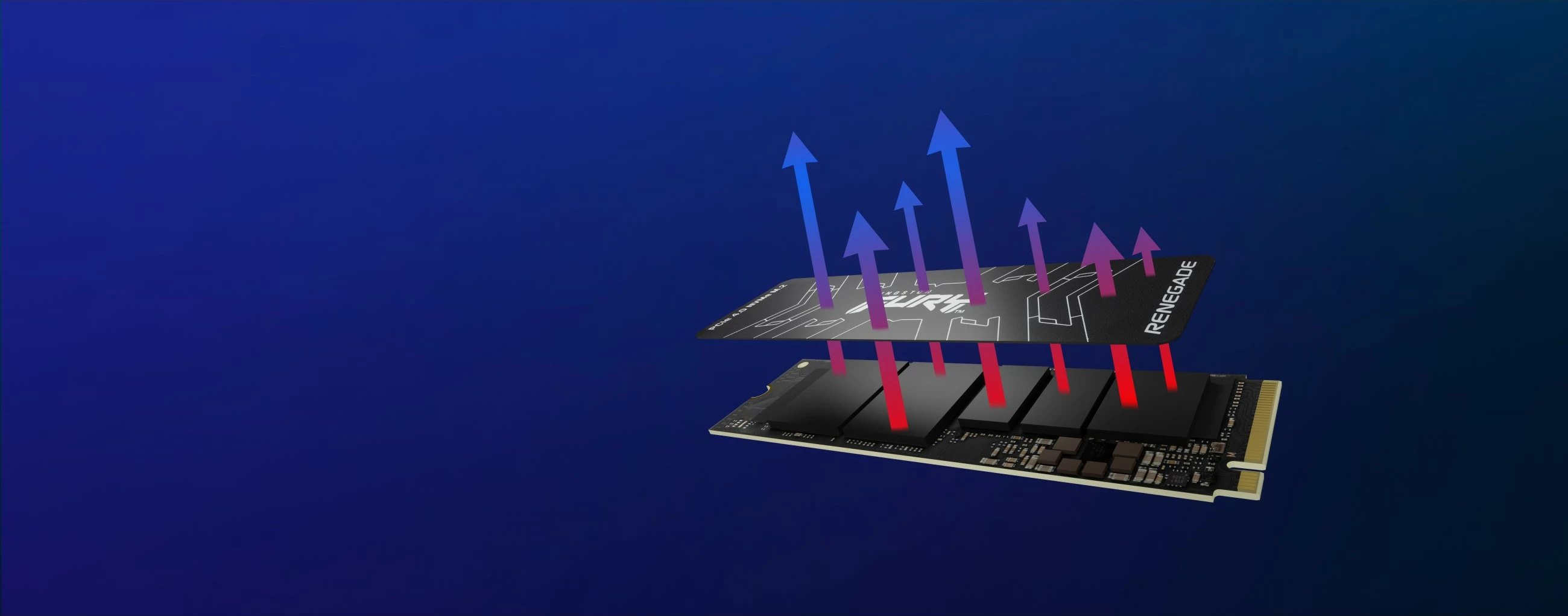 Hitri SSD 2 TB Kingston FURY RENEGADE, M.2 2280 NVMe, 7300 MB/s