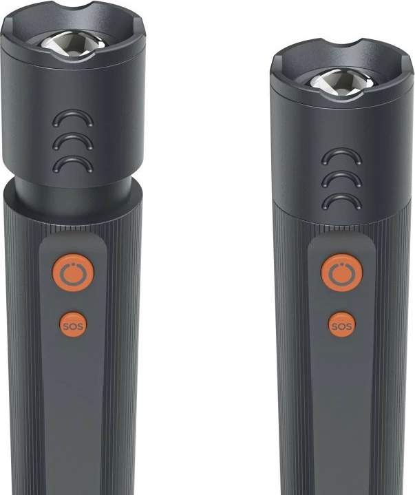 Ročna svetilka Hama FLX1000 (228606), 1000 lm, do 270 m, IP44, z polnilnimi AAA, črna