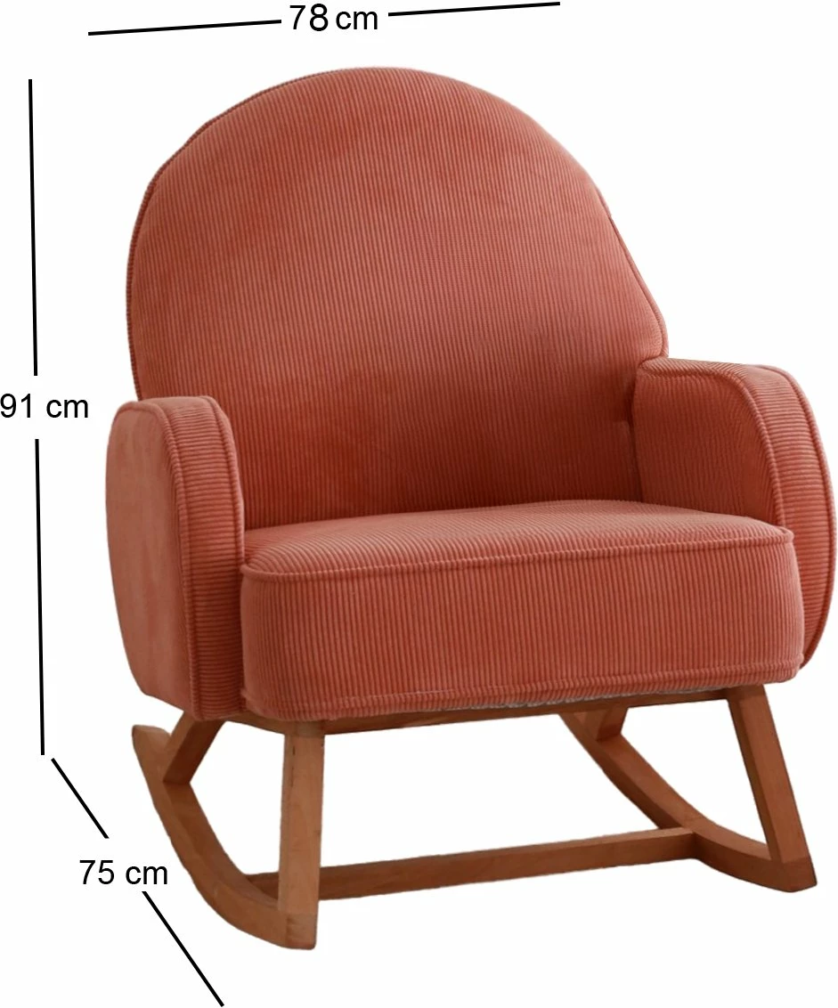 Fotelj iz kordonskega žameta Yoko, Atelier del Sofa, koralna