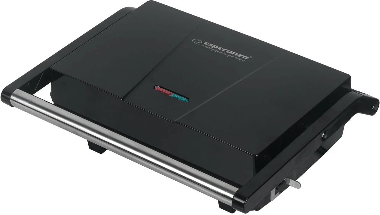 Kontaktni električni žar Esperanza Pomodoro, 1200 W, aluminij, črn