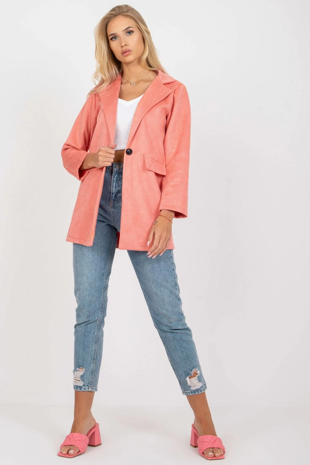 Jakna Italy Moda 165393, rožnata