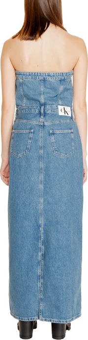 Obleka za ženske Calvin Klein Jeans, modra